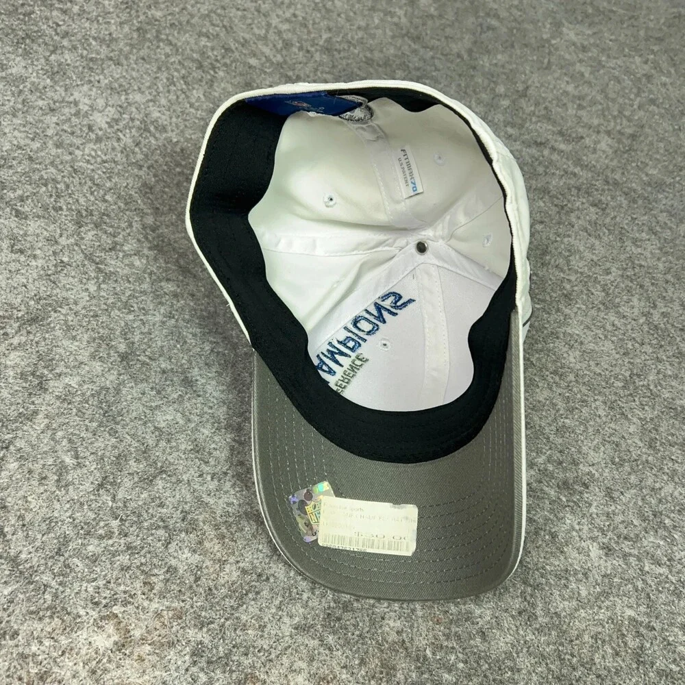 New York Giants Mens Hat One Size Flex White Super Bowl XLVI 2011 Football Cap ^